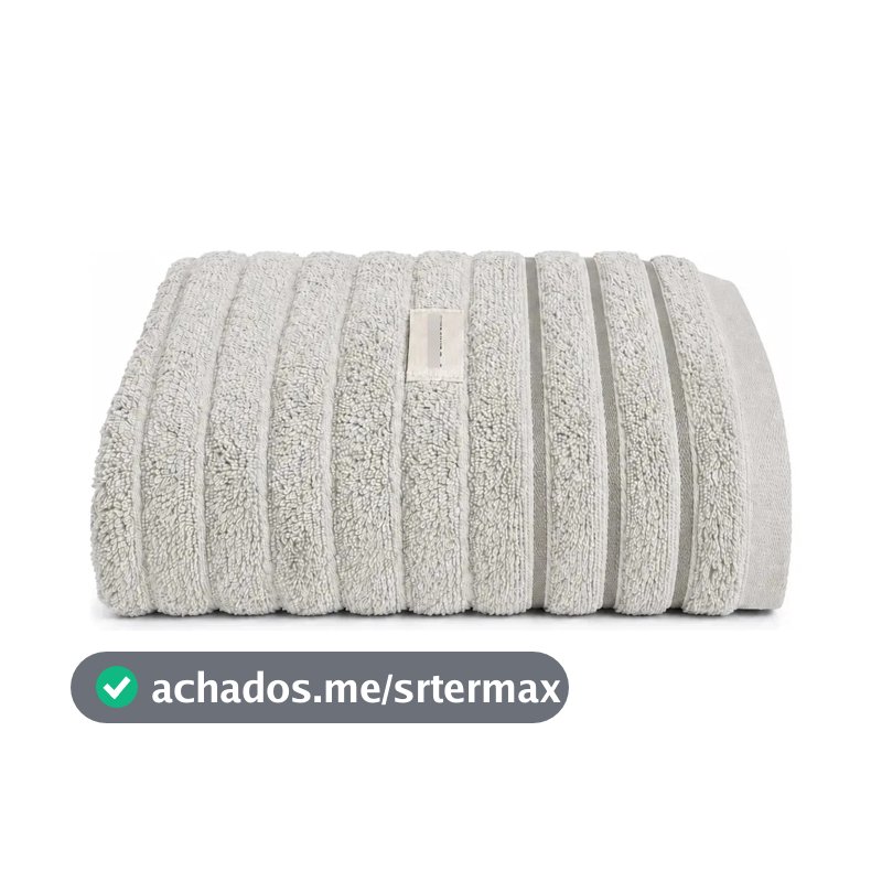 Toalha Banhão Turim Gigante 600g Alta Absorção Wanka.be Cinza
