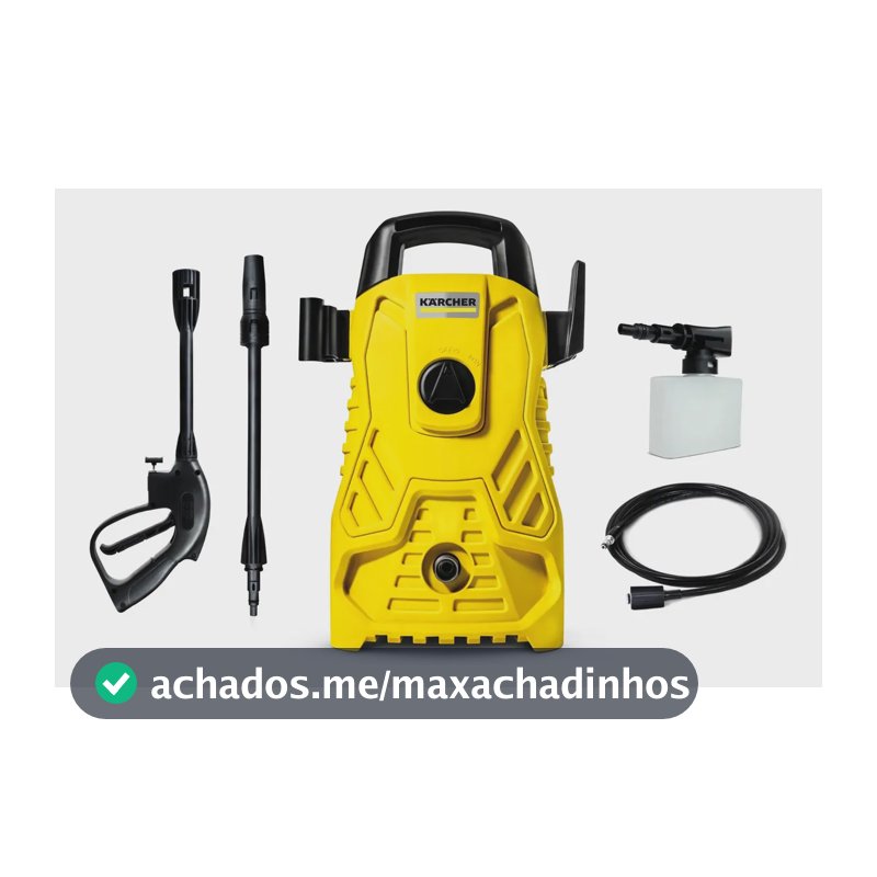 Lavadora de Alta Pressão Kärcher Compacta 1.500 PSI 1400W 300L/h com Aplicador de Detergente e Lança Regulável
