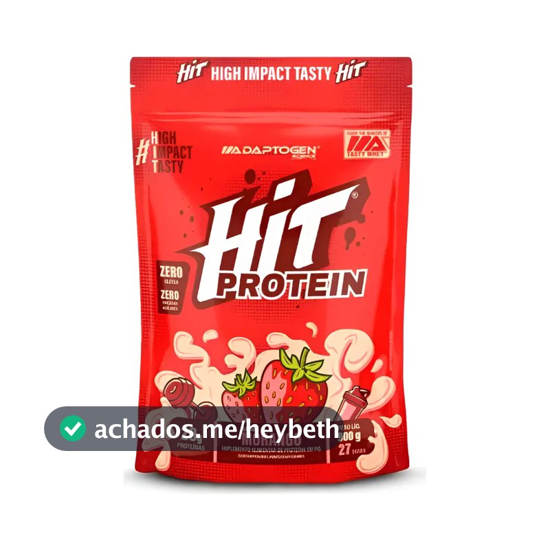 Hit Protein Whey 900g - Adaptogen Science Sabor Morango
