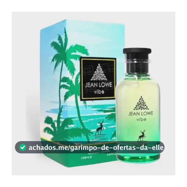 Perfume Árabe Maison Alhambra Jean Lowe Vibe 100ml