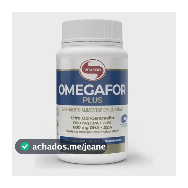 Ômegafor Plus Ultra Concentrado 60 Caps Original - Vitafor