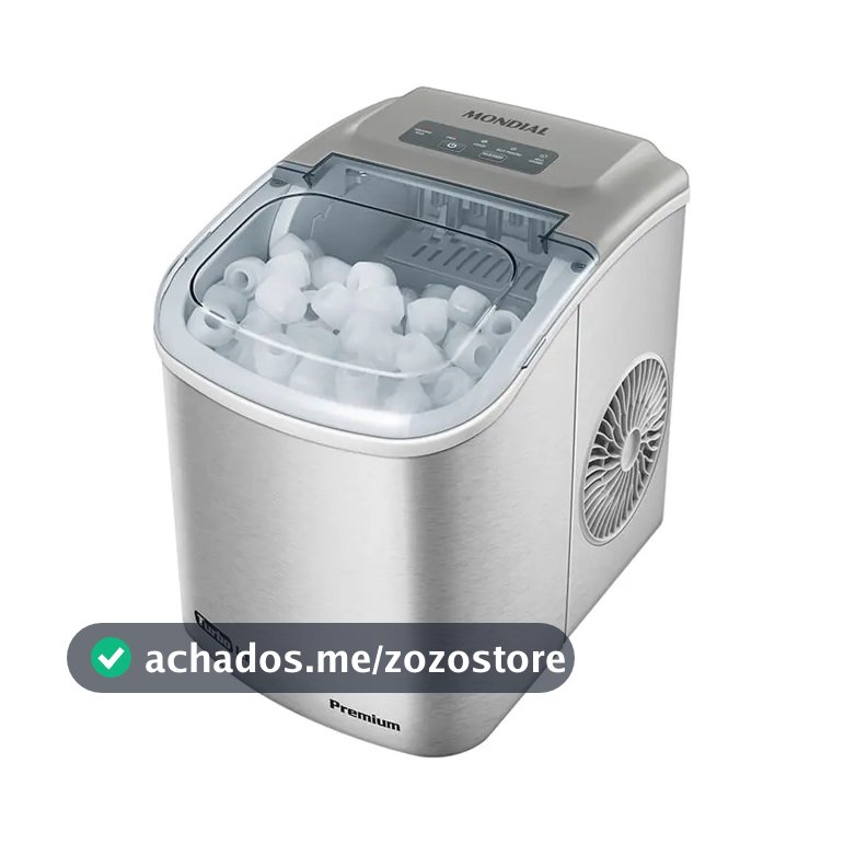 Máquina de Gelo Turbo Ice Premium, Mondial, 130W - MG-12-GI