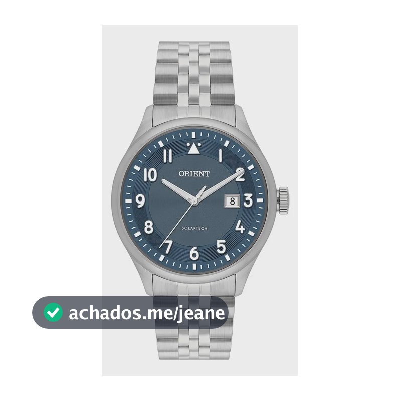 Relógio Orient Solartech Neosports Masculino Aço Inoxidável Azul