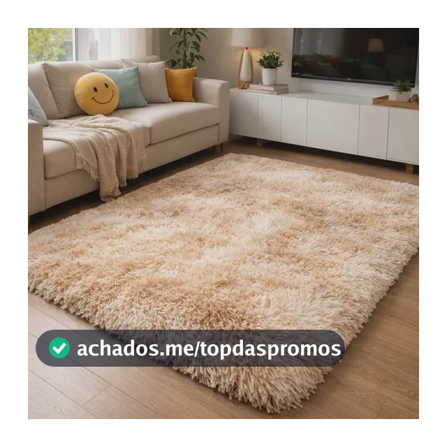 Tapete 1,00x1,50 Sala Quarto Felpudo Varias Cores Premium
