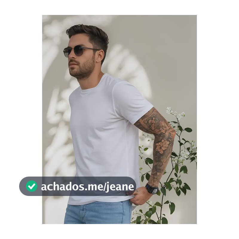 Camiseta Básica Masculina Algodão Slim Blusa Premium Lisa Branco M Liso