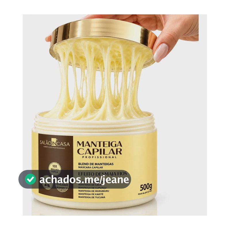 Manteiga Capilar Profissional Mega Nutrição 6 Manteigas