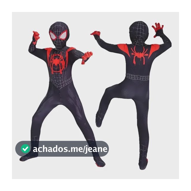 Fantasia Spiderman Longe De Casa Luxo Infantil