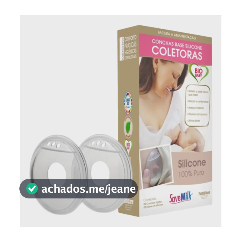 Coletor De Leite Materno Base Anatomica Kit Dois Coletores