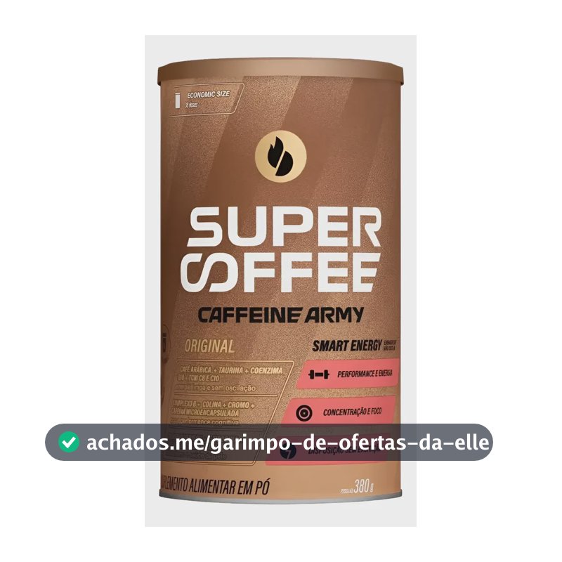 Super Coffee 3.0 Caffeine Army Cafeína Coq10 Cromo 380g Original 380g