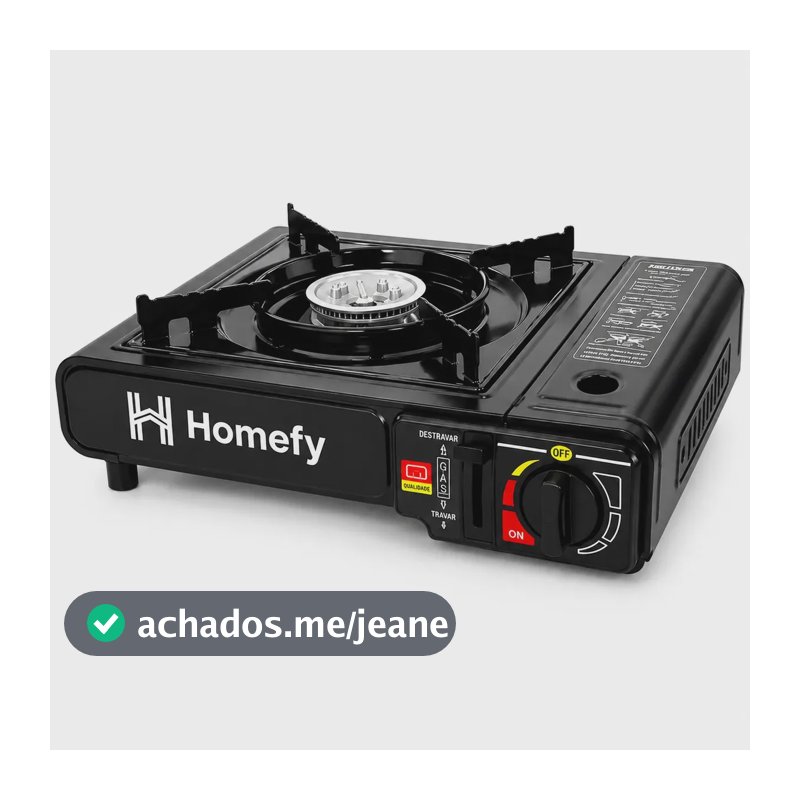 Fogareiro Portátil Homefy Acendimento Automático Camping Pesca Com Maleta