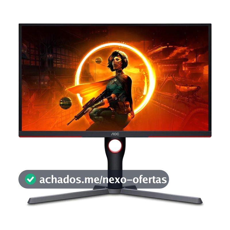 Monitor Gamer Aoc Com Tela De 25 240hz E Resolução Full Hd Preto 127/220v