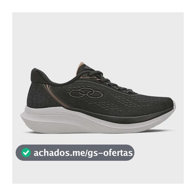 Tênis Feminino Role Olympikus Preto Liso 38 Br