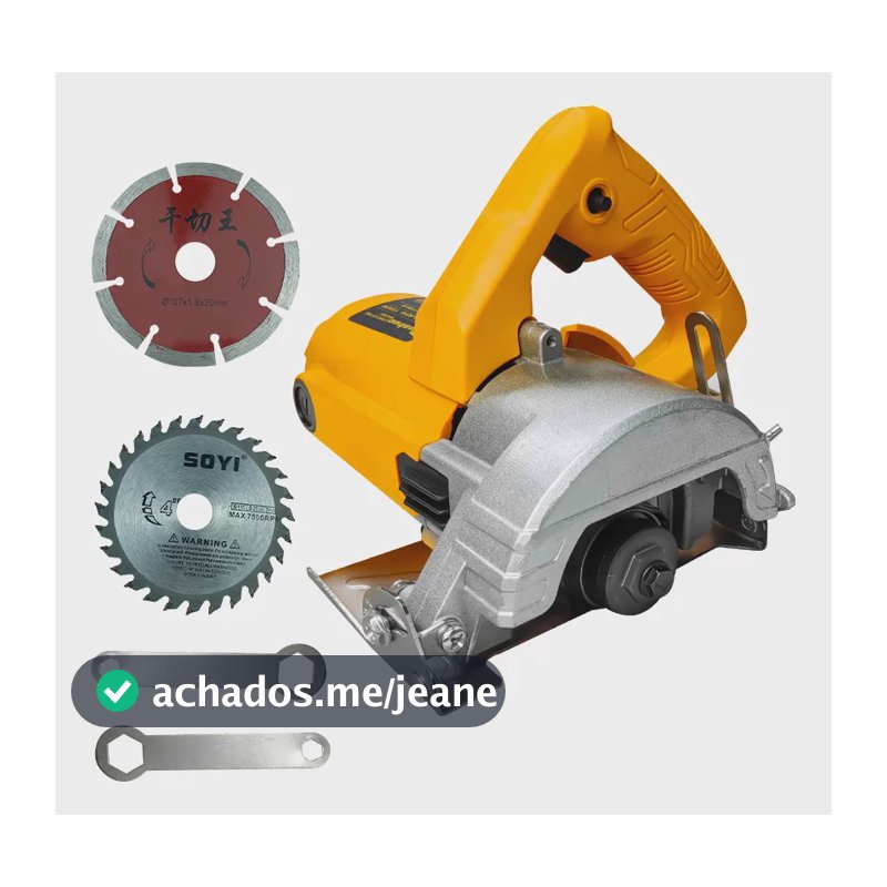 Serra Corte Marmore Profissional-1300w Cortador Parede 220v