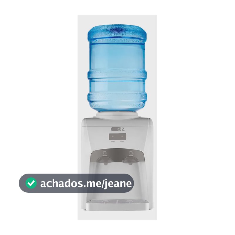 Bebedouro Refrigerado Gelada Natural Eletrônico Bivolt Galão Branco 110v/220v