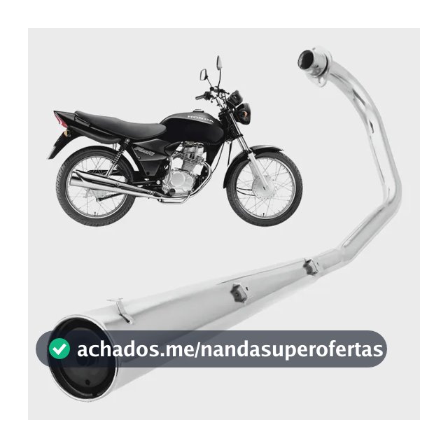 Escapamento Modelo Original Motos Fan 125 Ks Es 2006 A 2008