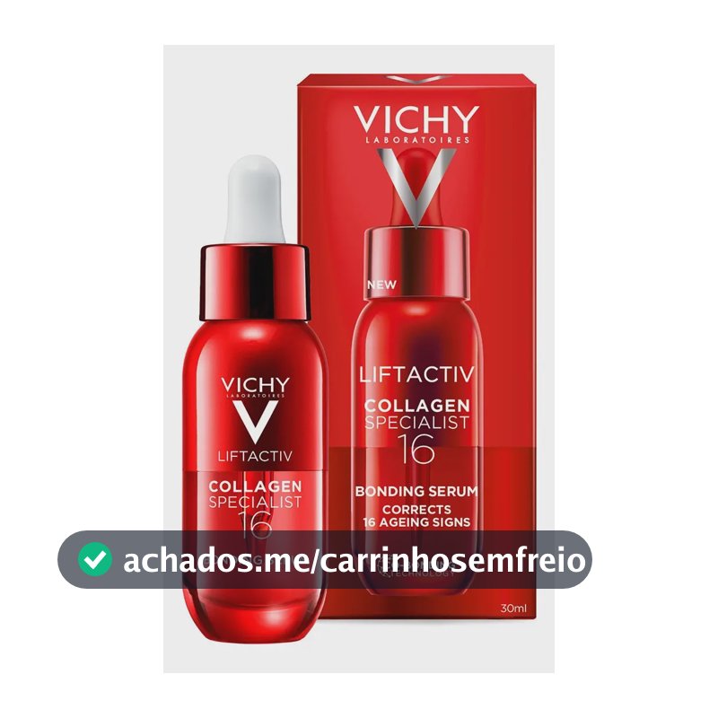 Vichy Liftactiv Collagen 16, sérum facial antienvelhecimento 30 ml para todos os tipos de pele, dia/noite