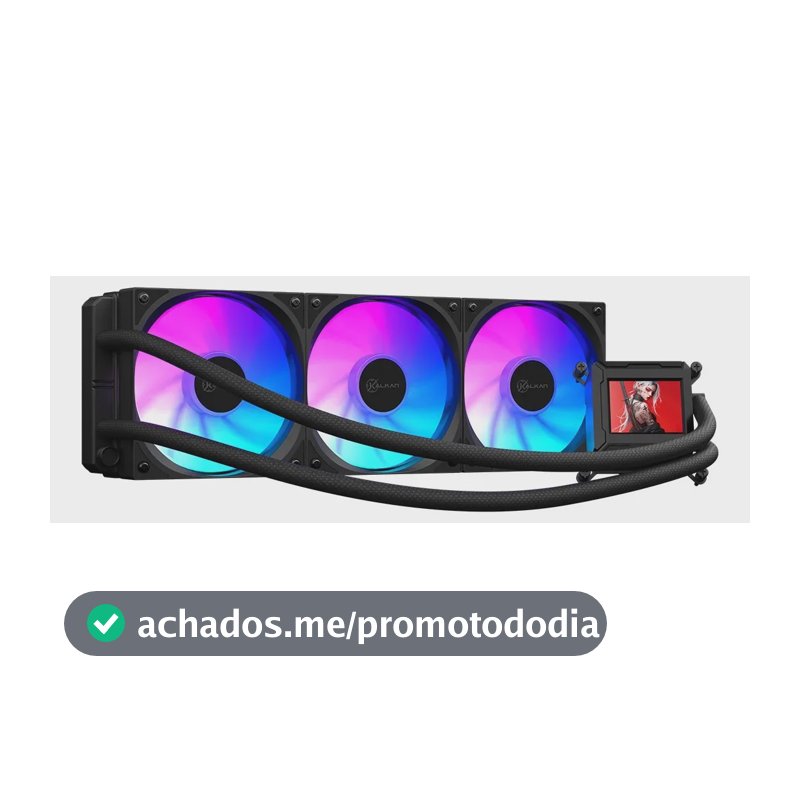 Watercooler Kalkan 360mm Argb Aura Lcd 360 Preto