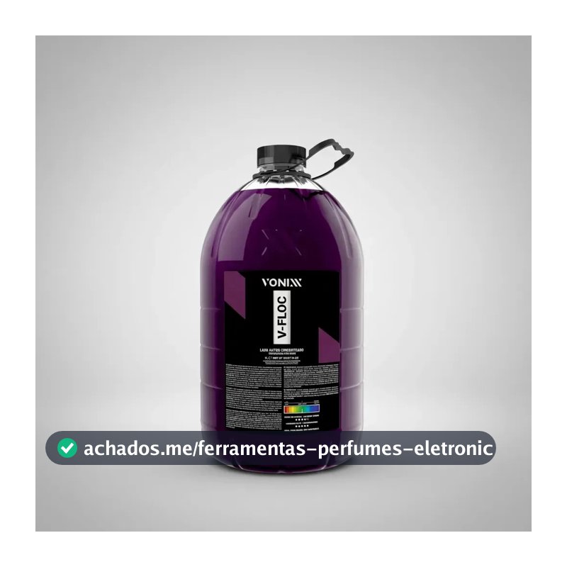 Shampoo Automotivo Neutro Concentrado V Floc 5L Vonixx