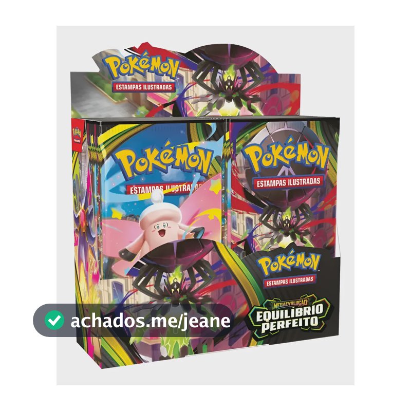 Box 36 Boosters Pokémon Equilíbrio Perfeito Mega Zygarde Ex Português