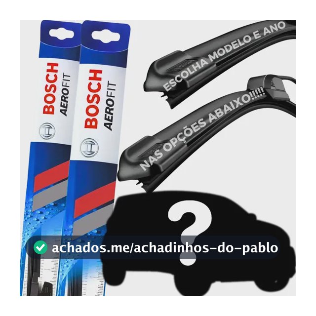 Limpador De Para Brisa Dianteiro Palheta Original Bosch Par