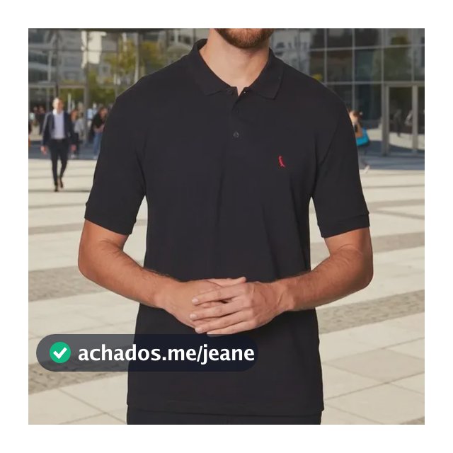 Polo Masculina Reserva Regular New Basic Preto/vermelho Liso P