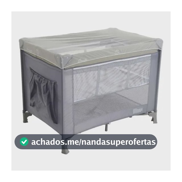 Berço Sonata Cor Cinza - Burigotto