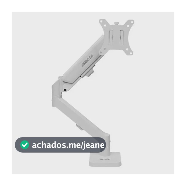 Suporte Articulado Para Monitor 13 a 32 Pistão a Gás Ajustável Zinnia Nimbo 110 Branco