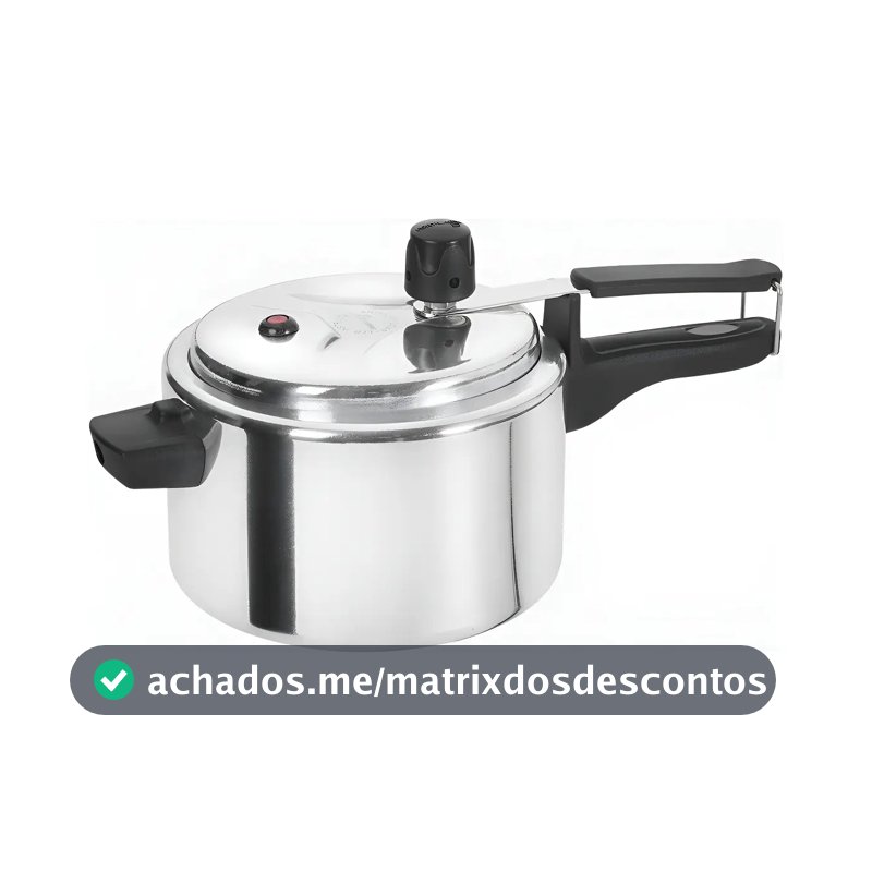 Aluminio Fort-lar Panela De Pressao Pequena 2,5 Litros Polida Cor Alumínio