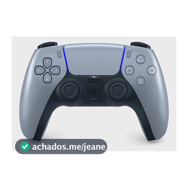 Sony PlayStation DualSense CFI-ZCT1W Controle Sem Fio Sterling Silver Cor Cinza