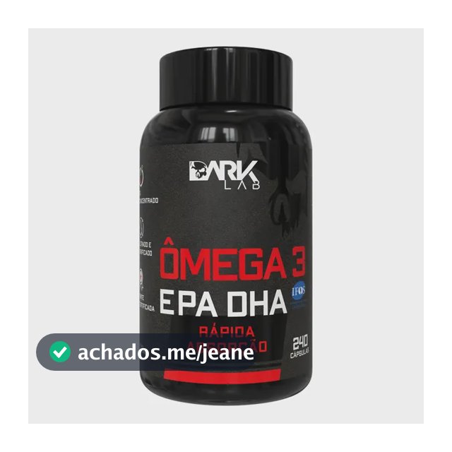 Ômega 3 Epa Dha 240 Cápsulas Dark Lab
