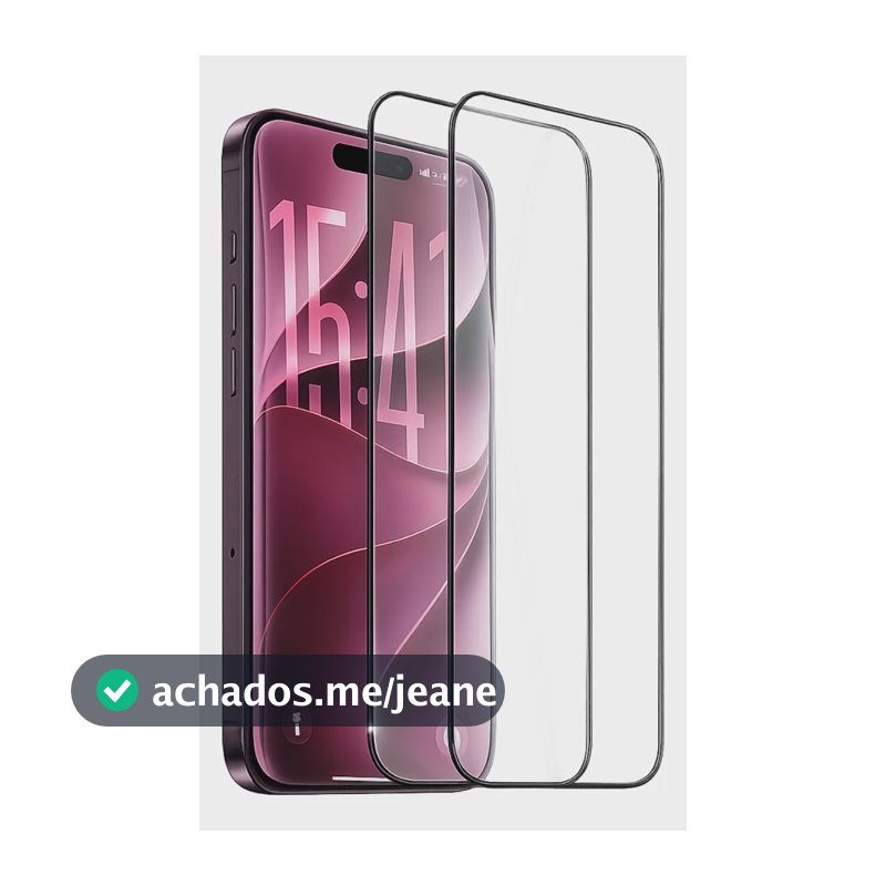 Kit 2 Pelicula 3d De Vidro Para iPhone Todos Os Modelos iPhone 17 Pro Max