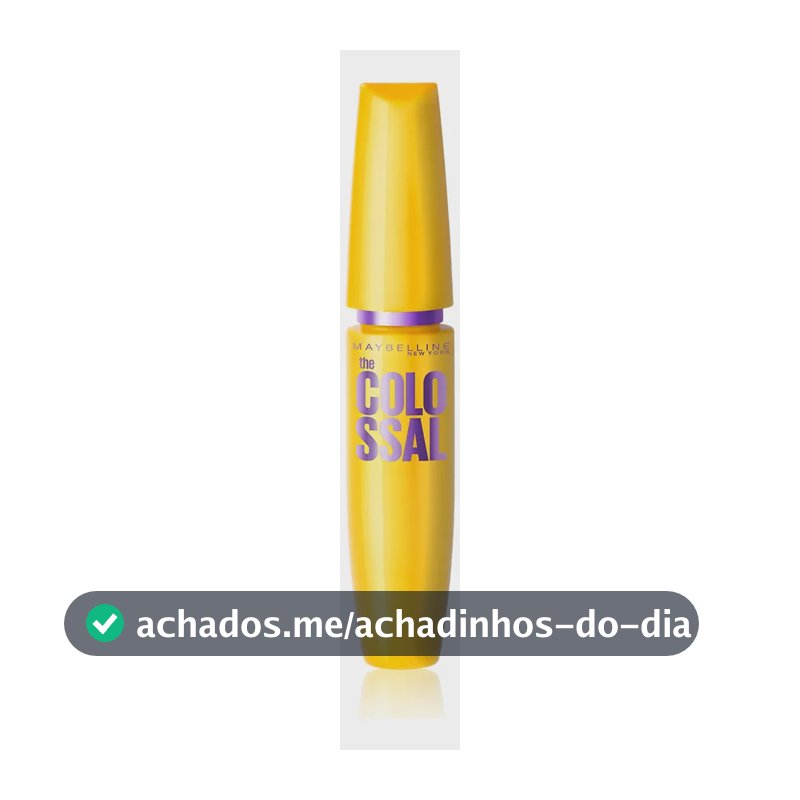Máscara de Cílios Lavável, Longa Duração, 9x Mais Volume e Definição, Não Empelota, Cor Preto, The Colossal Volum' Express Maybelline NY, 8ml