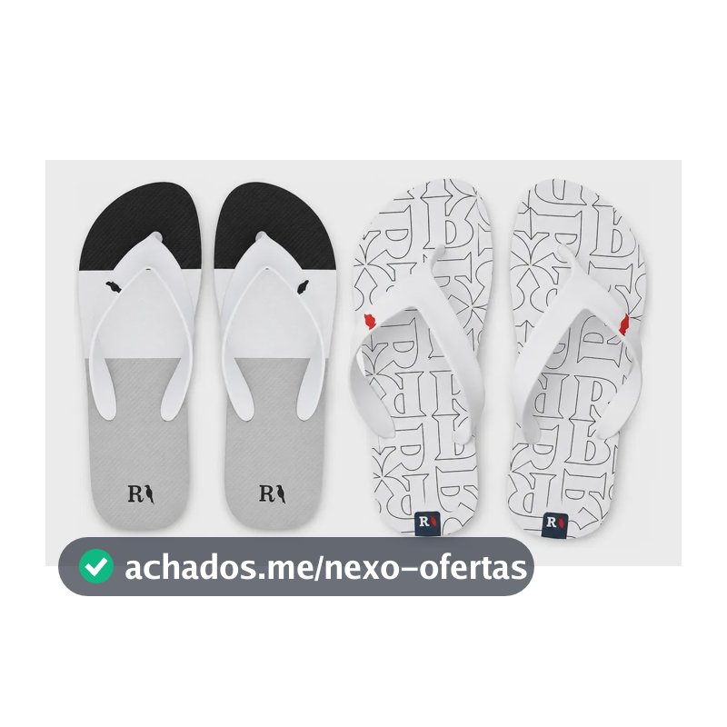 Kit 2 Pares Chinelo Masculino Reserva Confortável E Macio Ptocinza E R 41/42