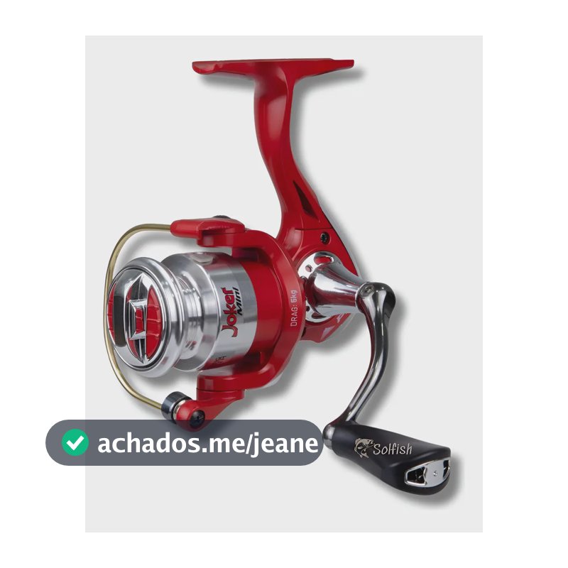 Molinete Joker Mini 4 Rolament Red Alumínio Anti Reverso Pnc
