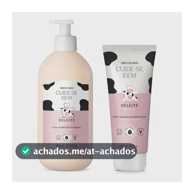 Combo Cuide-se Bem Deleite: Loção 400ml + Loção 200ml
