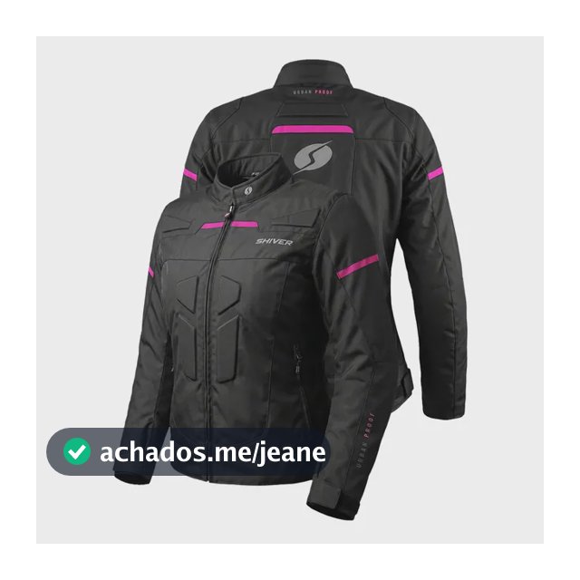 Jaqueta Shiver Urban Proof Impermeável Com Proteção Motoqueira Motociclista Urbano Feminina