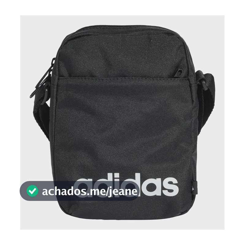 Organizador unissex linear casual Adidas preto Je8341