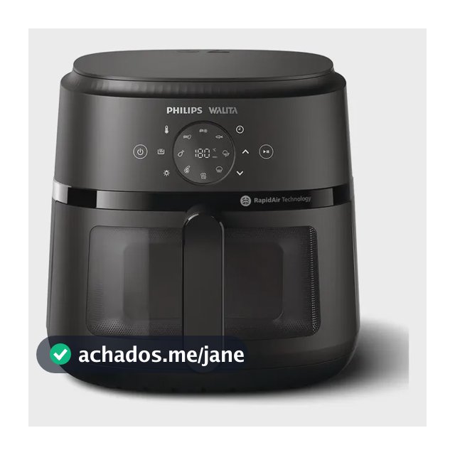 Fritadeira Airfryer Digital Philips Walita NA230/00 Negro