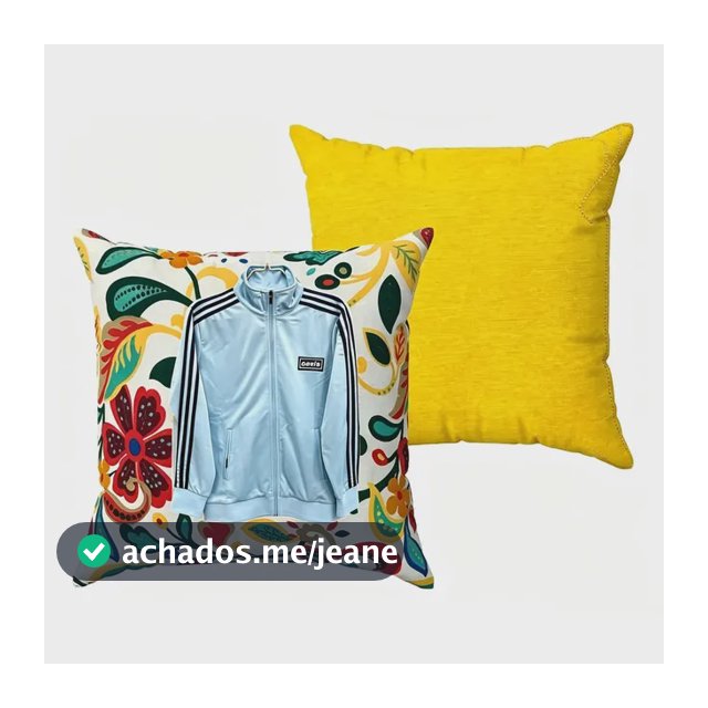 Kit 2 Almofadas Com Enchimento 45x45 Floral Amarelo Premium