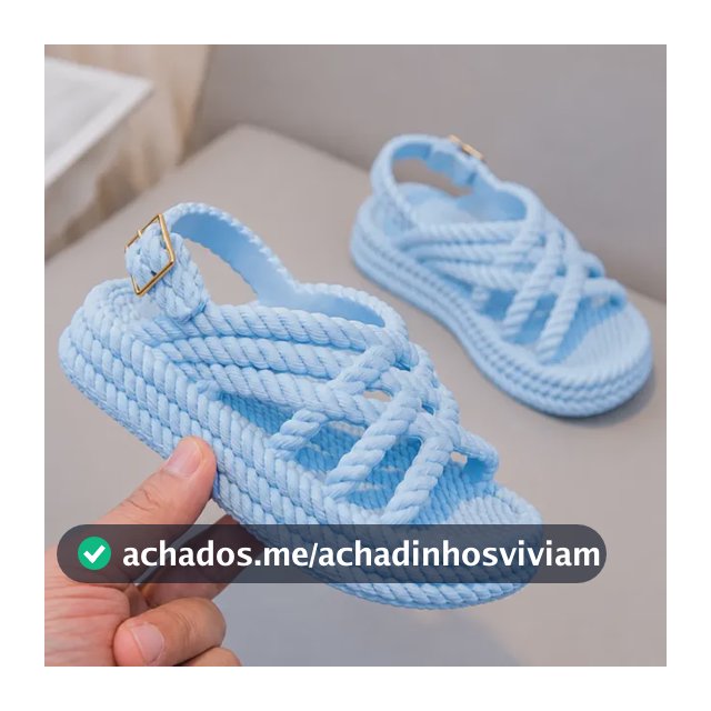 Sandália Infantil Feminina Meninas Baby Confortável Trançada