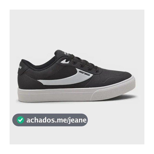 Tênis Mormaii Urban Versa Casual Confortável Masculino Black/white/white 44 Br