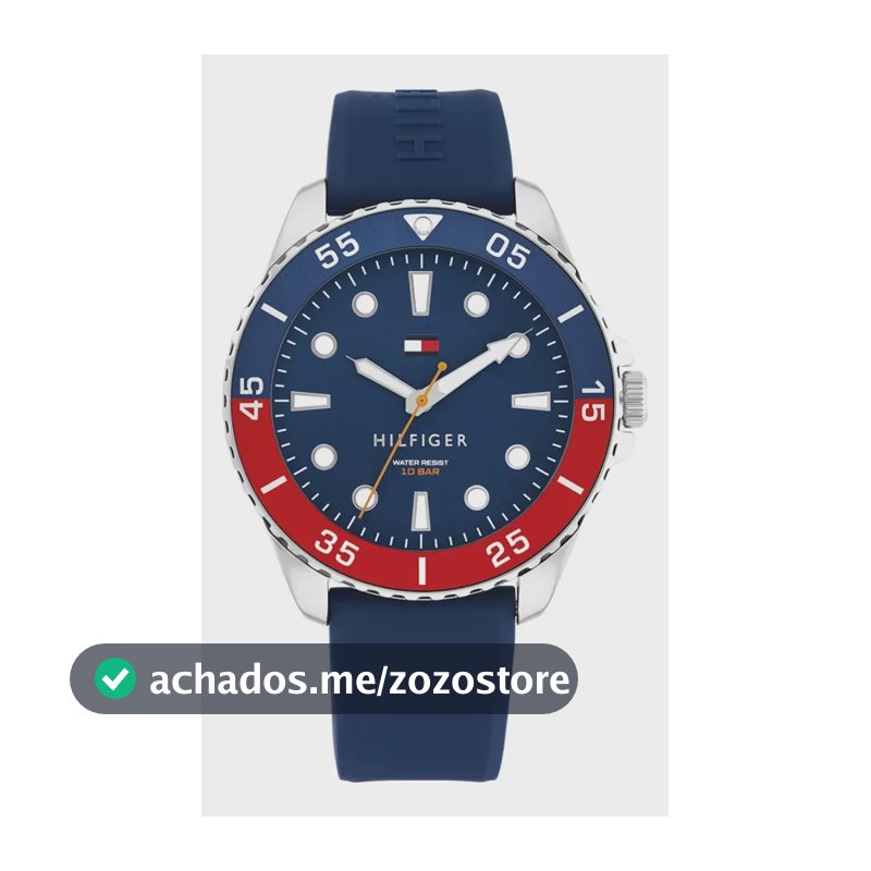 Relógio Tommy Hilfiger Masculino Borracha Azul 1792200
