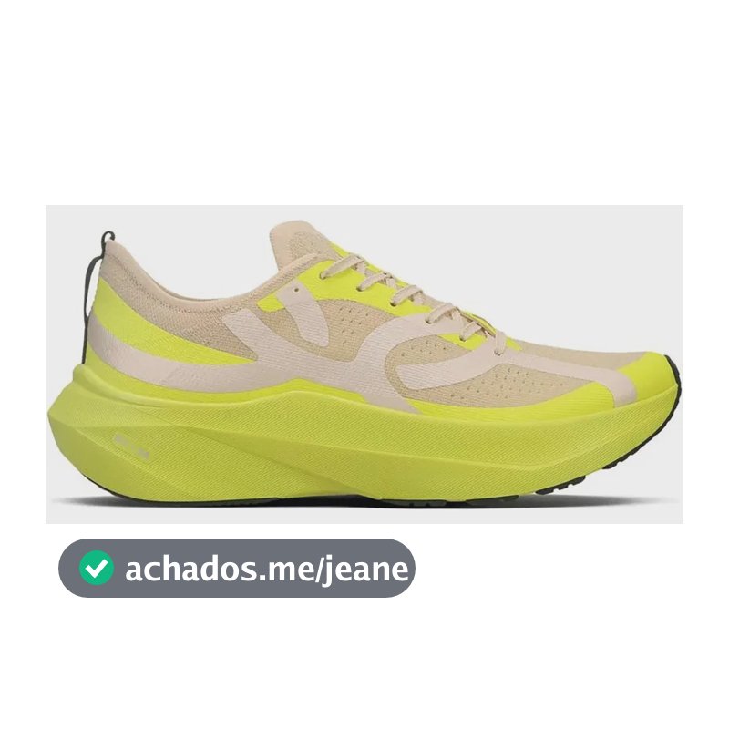 Tênis De Corrida Olympikus Corre 5 Unissex Amarelo Mesh 36 Br