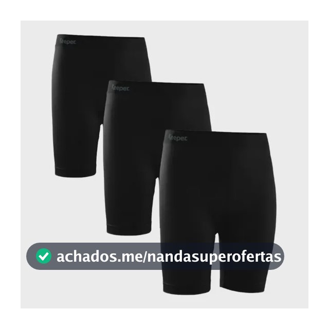 Kit 3 Bermuda Short Academia Fitness Feminino Tecido Térmico