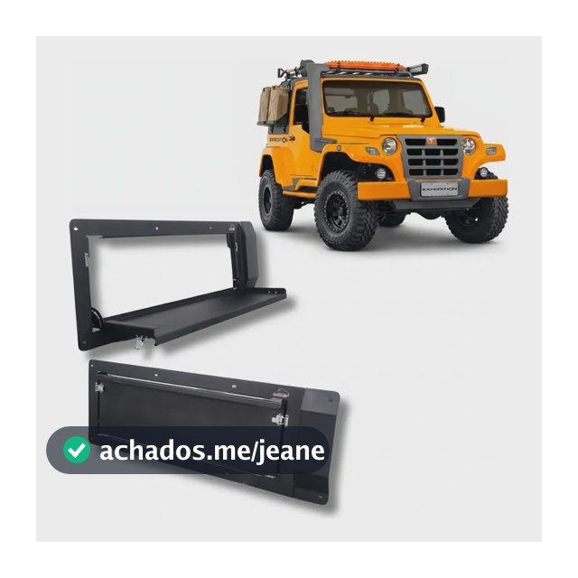 Porta Objetos Para Tampa Traseira Troller 2009-2014 C/ Mesa Preto