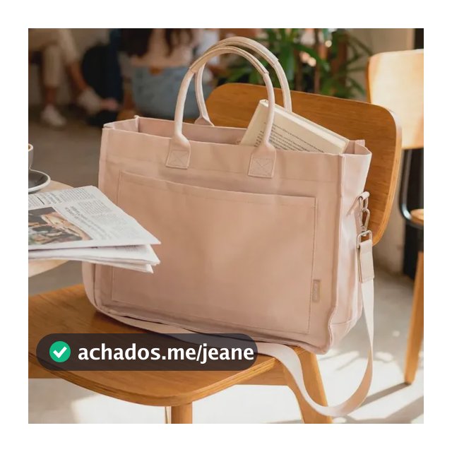 Bolsa Tote Mini Gocase - Bolsa Para Trabalho E Faculdade Cor Off-White