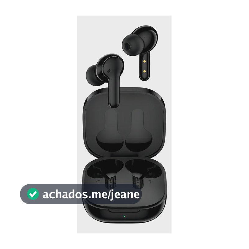 Fone De Ouvido In-ear Sem Fio Qcy True Wireless Earbuds Qcy T13 Preto