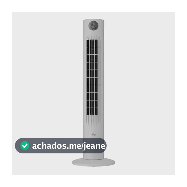 Ventilador Vertical WAP AIR BREEZE 3 Velocidades, Oscilação De 60° E Motor Silencioso 60W 127V