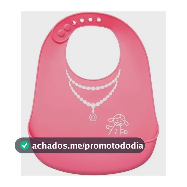 Babador De Silicone Pega Migalhas Menina 09724 - Buba