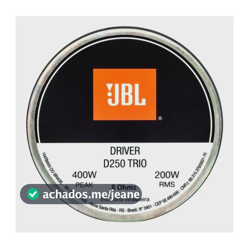 Driver Selenium D250 Trio - 200w Rms - 8 Ohms Para Corneta
